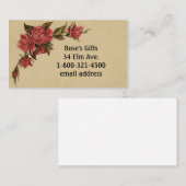 Joli Carte de visite Rose (Devant / Derrière)