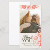 Joli Carte photo de Merci de corail (4x8) (Devant / Derrière)