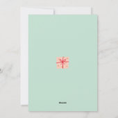 Joli Carte photo de Noël une photo (Dos)