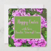 Joli Carte photo de Pâques Phlox (Dos)