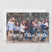 Joli carte photo du Nouvel An (Devant)