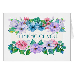 Joli Carte pour notes Floral