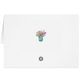 Joli Carte pour notes Floral (Dos Horizontal)