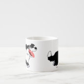 Joli Cartoon Bordure Collie Espresso Mug (Devant)