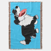 Joli Cartoon Bordure Collie Jetez la couverture (devant Vertical)