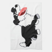 Joli Cartoon Bordure Collie Serviette de cuisine (Vertical)