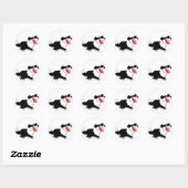 Joli Cartoon Bordure Collie Sticker (Feuille)