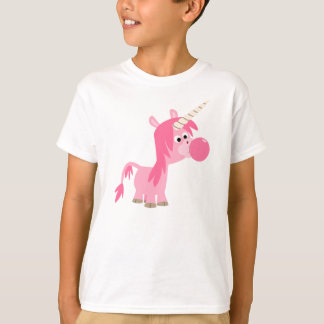 Joli Cartoon Bubble Gum Unicorn Enfants T-shirt