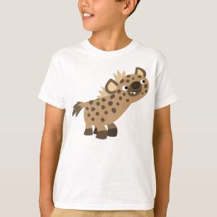 Joli Cartoon Curieux Hyena T-shirt Enfants