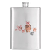 Joli Cartoon Pig Famille Classique Flacon (devant)