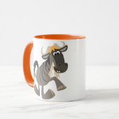Joli Cartoon Tap Danser Wildebeest Mug (Devant gauche)