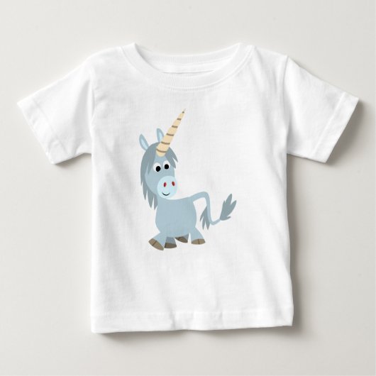 Joli Cartoon Unicorn Baby T-Shirt (Devant)