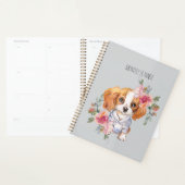 Joli Cavalier King Charles Spaniel et Fleurs (Devant avec enveloppe)