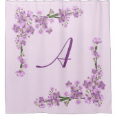 Joli Cerisier Rose Fleurs Douche Rideau (Devant)