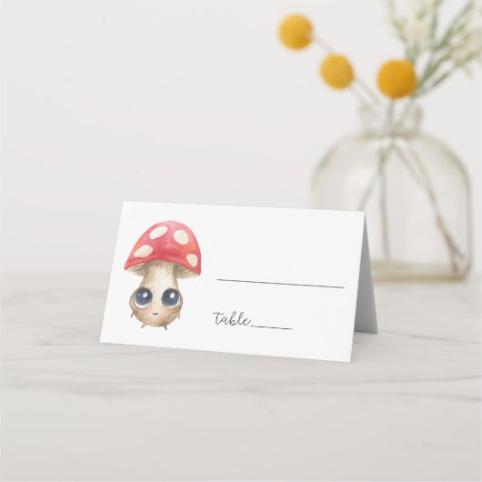 Joli champignon - carte de placement (Devant)