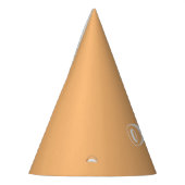 Joli chapeau de fête d'anniversaire orange clair p (Gauche)
