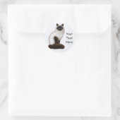 Joli Chat Birman Kitty Sticker personnalisable (Sac)