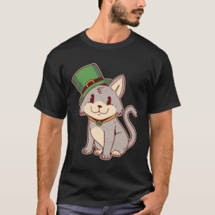 Joli chat irlandais avec chapeau haut de forme Gra