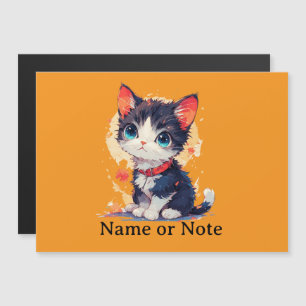 Joli Chat Kawaii pour les Amoureux de Chats Carte 
