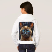 Joli chat siamois (Dos entier)