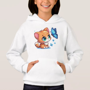 Joli chaton/chat et papillon