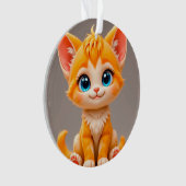 Joli Chaton Orange Dessin Animé (devant)