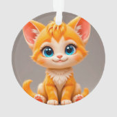 Joli Chaton Orange Dessin Animé (dos)