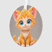 Joli Chaton Orange Dessin Animé (devant)