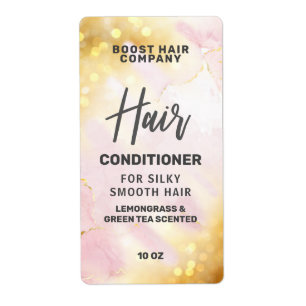 Joli chatoyant Étiquettes de produits de cheveux e