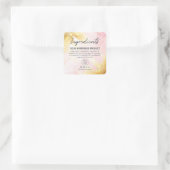 Joli Chatoyant Étiquettes D'Ingrédients Rose Et Or (Sac)