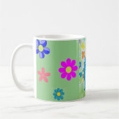 Joli chatte à fleurs tasse (Gauche)