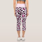 Joli Cheetah rose Imprimer Leggings (Verso)