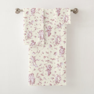 Joli Cherub Vintage Cupid Angels Rose Floral Toile