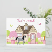 Joli Cheval de Jardin Invitations de fête d'annive (Debout devant)