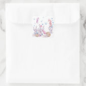 Joli cheval de mer bulles de plage autocollant (Sac)