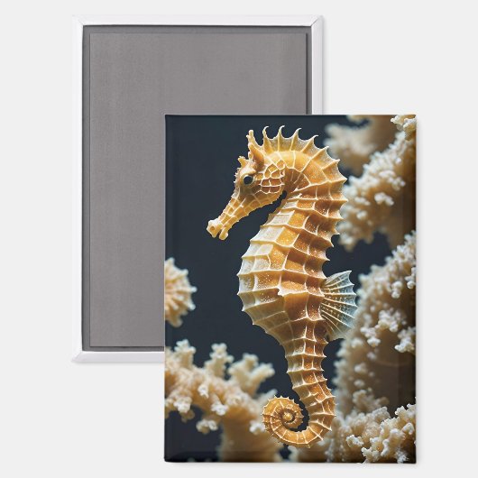 Joli cheval De Mer Et Aimant Corail (Recto/Verso)