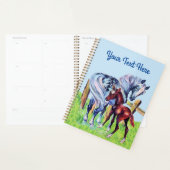 Joli Cheval Mère avec bébé dans Ciel Bleu Grass (Devant avec enveloppe)