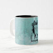 Joli Cheval Turquoise Lovin' Gal Mug (Devant gauche)