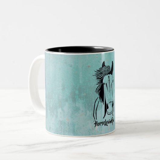 Joli Cheval Turquoise Lovin' Gal Mug (Devant gauche)