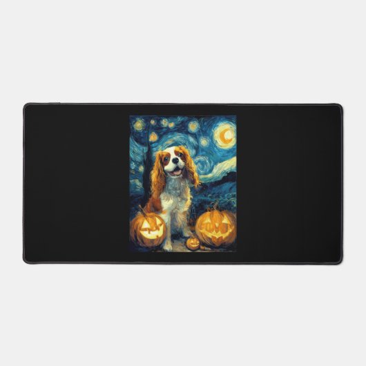 Joli chien Cavalier King Charles Spaniel Halloween (Recto)