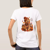 Joli chien d'automne en pull | T-Shirt décontracté (Dos)