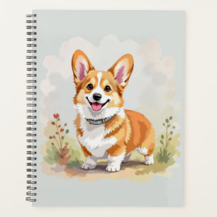 Joli chien Pembroke Welsh Corgi rouge
