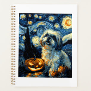 Joli chien Shih Tzu Halloween Jack O Lantern Citro