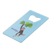 Joli chimpanzé dans la jungle suspendu dessin anim (Devant Angle)