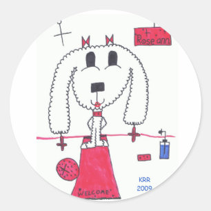 Joli chiot autocollants de "Roseann" -