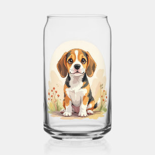 Joli chiot Beagle tricolore noir, fauve et blanc