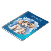 Joli Chiot Blue Eyes Flexible Oreilles Carnet Spir (Côté gauche)