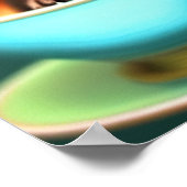 Joli chiot dans une affiche de Tea-up (Coin)