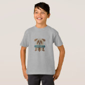 Joli chiot "Hello" t-shirt graphique (Devant entier)