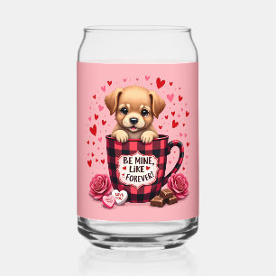 Joli chiot Saint-Valentin plaid de Buffalo esthéti